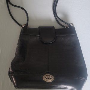 Black Synthetic Leather Purse